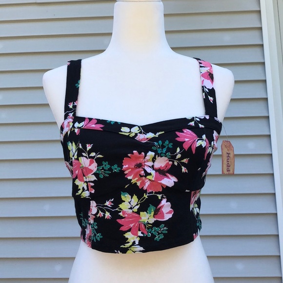 Mudd Tops - BRAND NEW with tags Mudd floral crop top